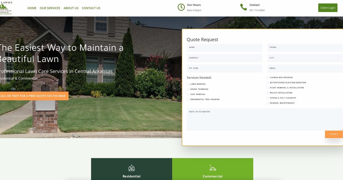 Apex Lawn Care and Mowing of Little Rock, AR — 2025 SEO case study