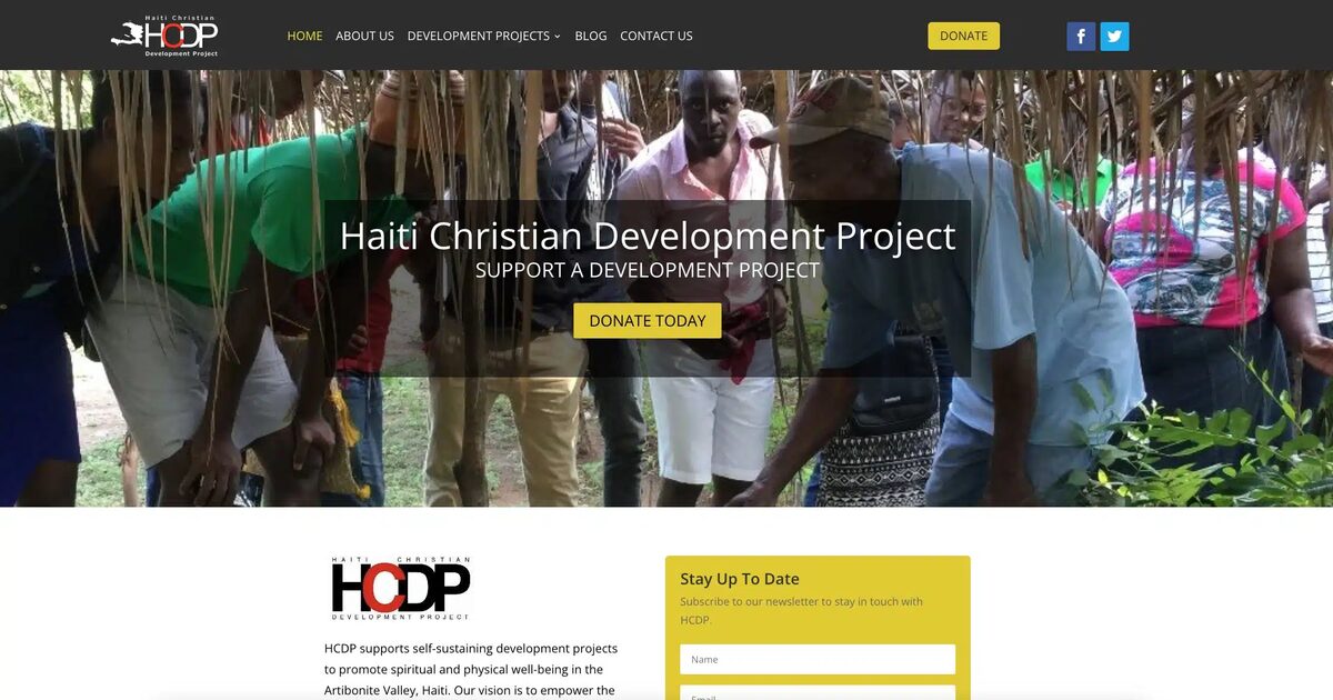 Haiti Christian Development Project — WebJIVE website case study