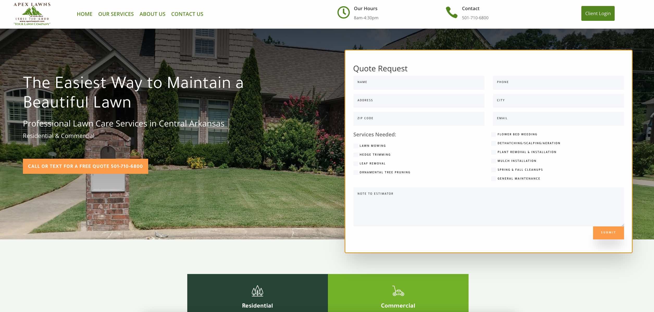 Apex Lawn Care Project SEO Case Study