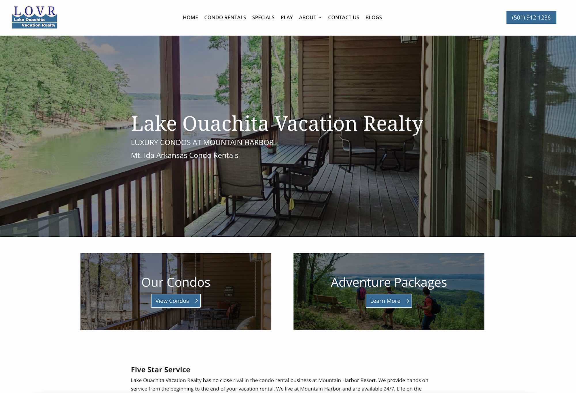 Case Study: Transforming Lake Ouachita Vacation Realty’s Digital Footprint