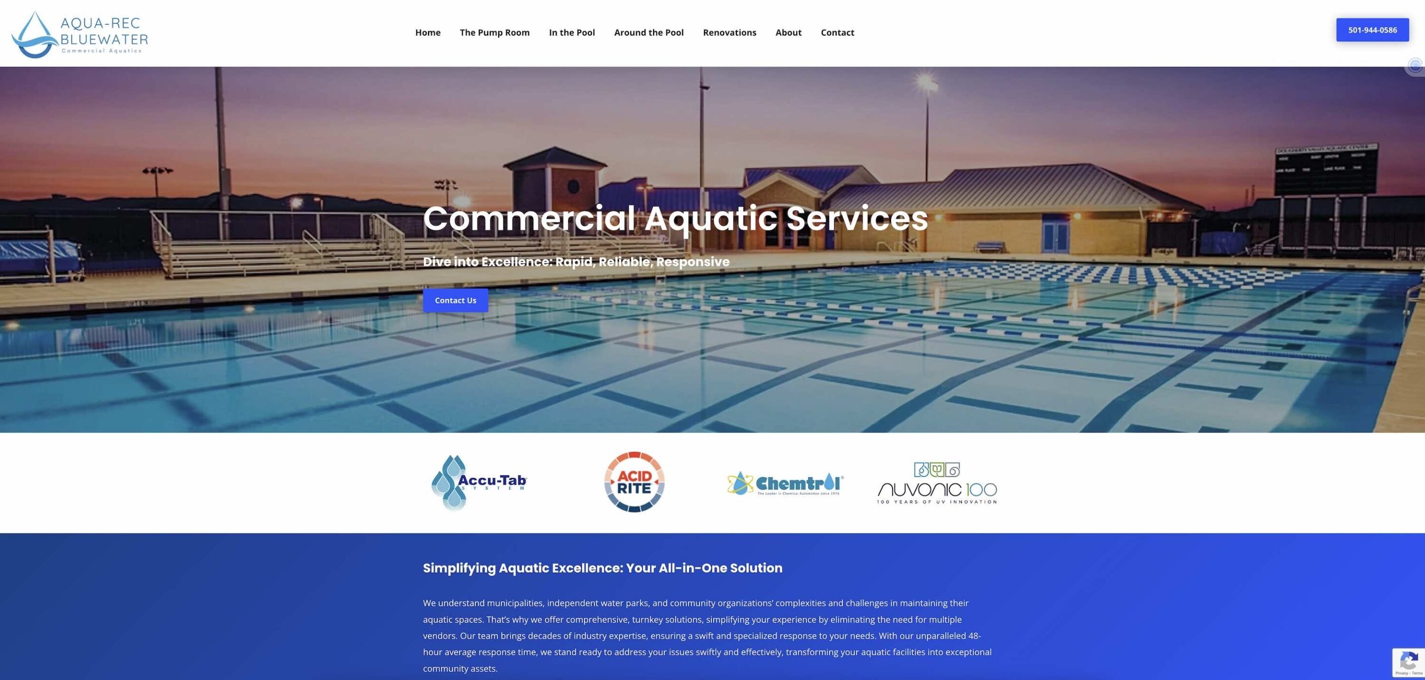Merging Brands, Making Waves: How WebJIVE Helped Commercial Aquatic Solutions Dive into a Successful Website Relaunch
