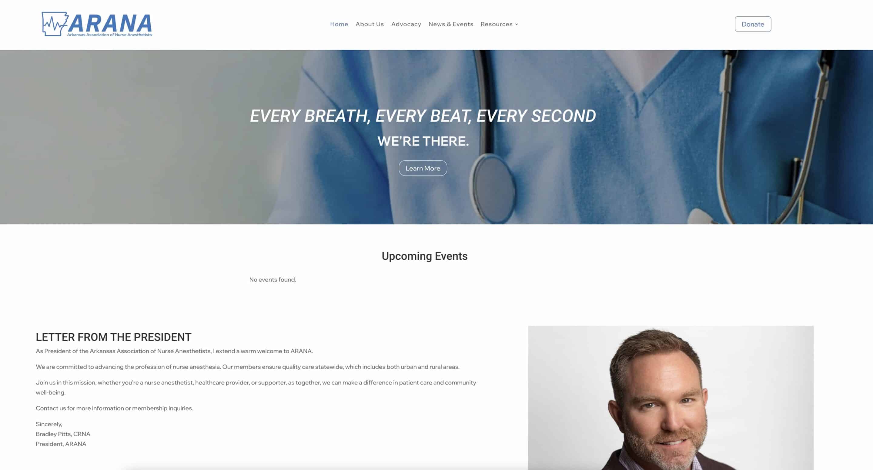 Transforming the Arkansas Association of Nurse Anesthetists Website From WIX to WordPress